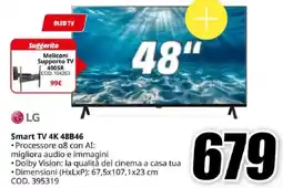 MediaWorld LG Smart TV 4K 48B46 offerta