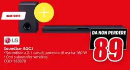 MediaWorld LG Soundbar SQC1 offerta