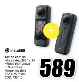 MediaWorld Insta360 Action cam x5 offerta