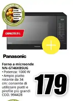 MediaWorld Panasonic Forno a microonde NN-GT46KBSUG offerta