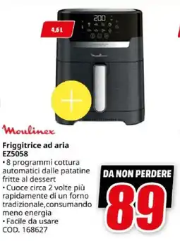 MediaWorld Moulinex Friggitrice ad aria EZ5058 offerta