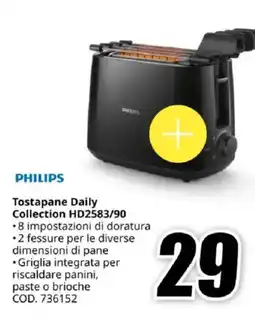MediaWorld PHILIPS Tostapane Daily Collection HD2583/90 offerta