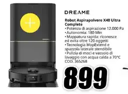 MediaWorld DREAME Robot Aspirapolvere X40 Ultra Complete offerta