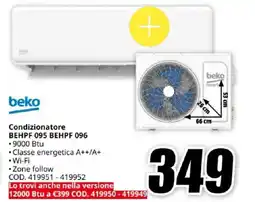 MediaWorld beko Condizionatore BEHPF 095 BEHPF 096 offerta