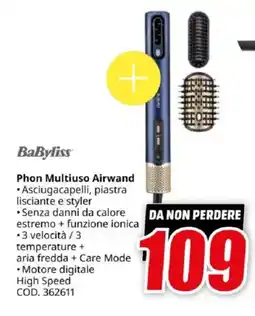 MediaWorld BaByliss Phon Multiuso Airwand offerta