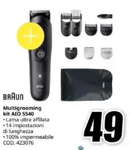 MediaWorld BRAUN Multigrooming kit AIO 5540 offerta