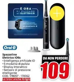 MediaWorld Oral-B Spazzolino Elettrico iO6s offerta