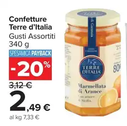 Carrefour Market Terre d'Italia Confetture offerta