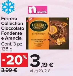 Carrefour Market Ferrero Collection Cioccolato Fondente e Arancia offerta
