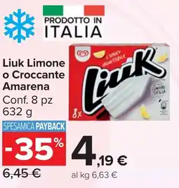 Carrefour Market Liuk Limone o Croccante Amarena offerta