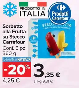 Carrefour Market Carrefour Sorbetto alla Frutta su Stecco offerta