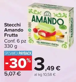 Carrefour Market Stecchi Amando Frutta offerta