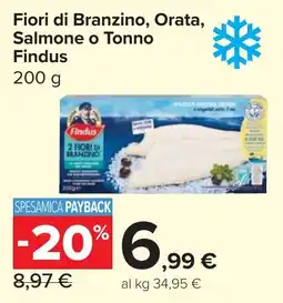 Carrefour Market Findus Fiori di Branzino, Orata, Salmone o Tonno offerta