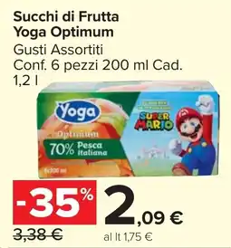 Carrefour Market Succhi di Frutta Yoga Optimum offerta