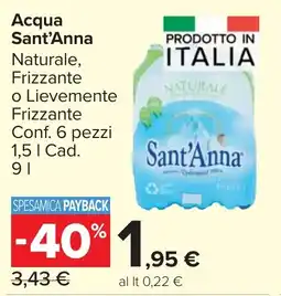 Carrefour Market Sant'Anna Acqua offerta