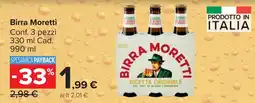 Carrefour Market Moretti Birra offerta