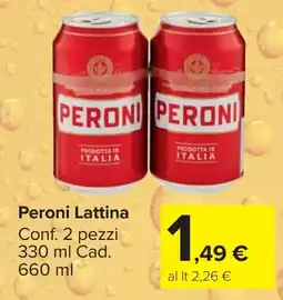Carrefour Market Peroni Lattina offerta