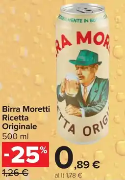 Carrefour Market Birra Moretti Ricetta Originale offerta