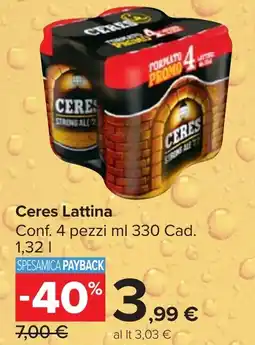Carrefour Market Ceres Lattina offerta