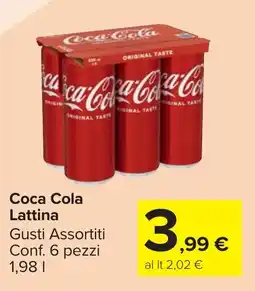 Carrefour Market Coca Cola Lattina offerta