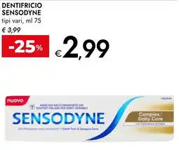 Bennet Sensodyne dentifricio tipi vari, offerta