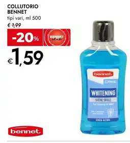 Bennet Bennet collutorio tipi vari, offerta