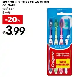 Bennet Colgate spazzolino extra clean medio offerta