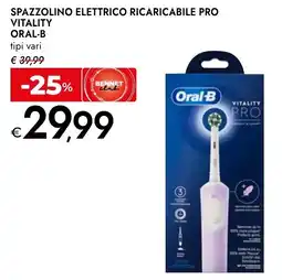 Bennet Oral-b spazzolino elettrico ricaricabile pro vitality offerta