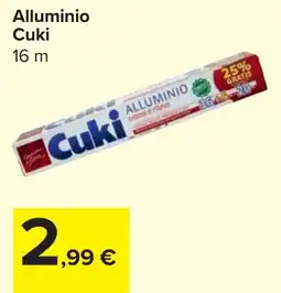 Carrefour Market Cuki Alluminio offerta
