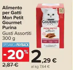 Carrefour Market Purina Alimento per Gatti Mon Petit Gourmet offerta