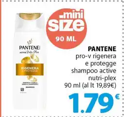 Famila PANTENE pro-v rigenera e protegge shampoo active nutri-plex offerta