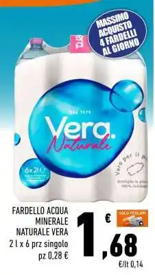 Conad FARDELLO ACQUA MINERALE NATURALE VERA offerta