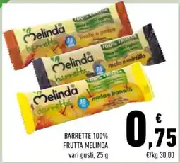 Conad BARRETTE 100% FRUTTA MELINDA offerta
