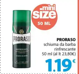 Famila PRORASO SCHIUMA DA BARBA RINFRESCANTE offerta