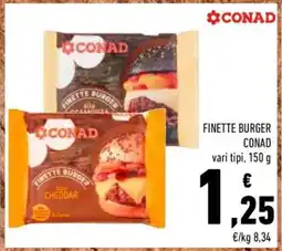 Conad FINETTE BURGER CONAD offerta