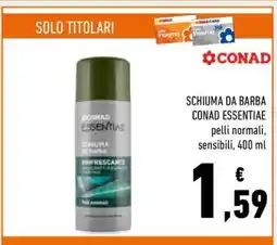 Conad SCHIUMA DA BARBA CONAD ESSENTIAE offerta