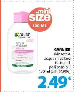 Famila GARNIER skinactive acqua micellare tutto in 1 pelli sensibili offerta