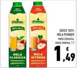 Conad SUCCO 100% MELA PFANNER offerta