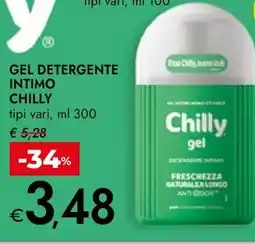 Bennet Gel detergente intimo chilly tipi vari, offerta