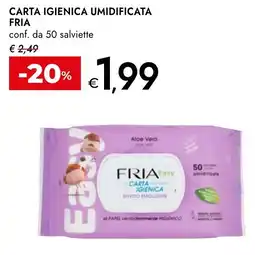 Bennet Fria carta igienica umidificata offerta