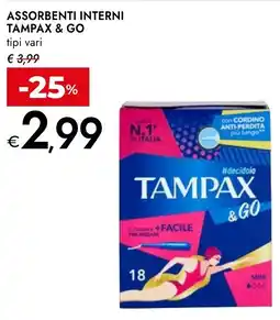 Bennet Tampax & go assorbenti interni tipi vari offerta