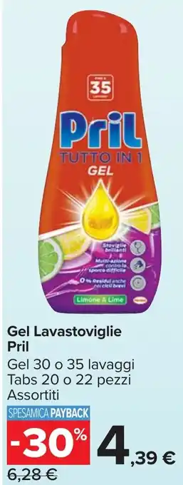 Carrefour Market Gel Lavastoviglie Pril offerta