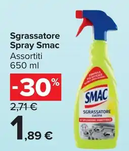 Carrefour Market Sgrassatore Spray Smac Assortiti offerta