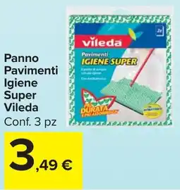 Carrefour Market Vileda Panno Pavimenti Igiene Super offerta