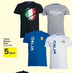 Carrefour Market T-Shirt Stampa Italia offerta