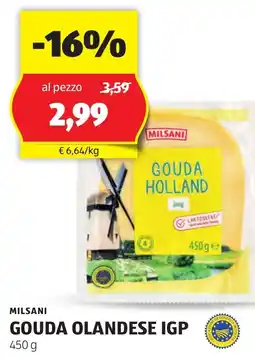 ALDI Milsani gouda olandese IGP offerta