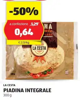ALDI LA CESTA Piadina integrale offerta