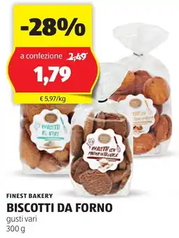 ALDI Finest bakery biscotti da forno offerta
