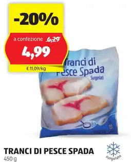 ALDI Tranci di pesce spada offerta