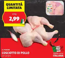 ALDI Il podere cosciotto di pollo per griglia offerta